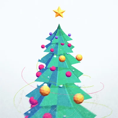 Preview of Recursive Christmas Tree by Baku Hashimoto
